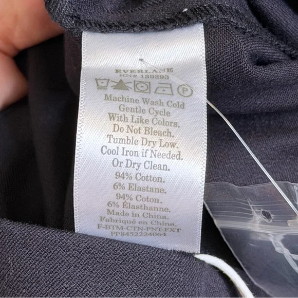 Everlane | NWT The Fixed Waist Flexible Stretch Mid-Plus Size Trouser Pants - Picture 9 of 13
